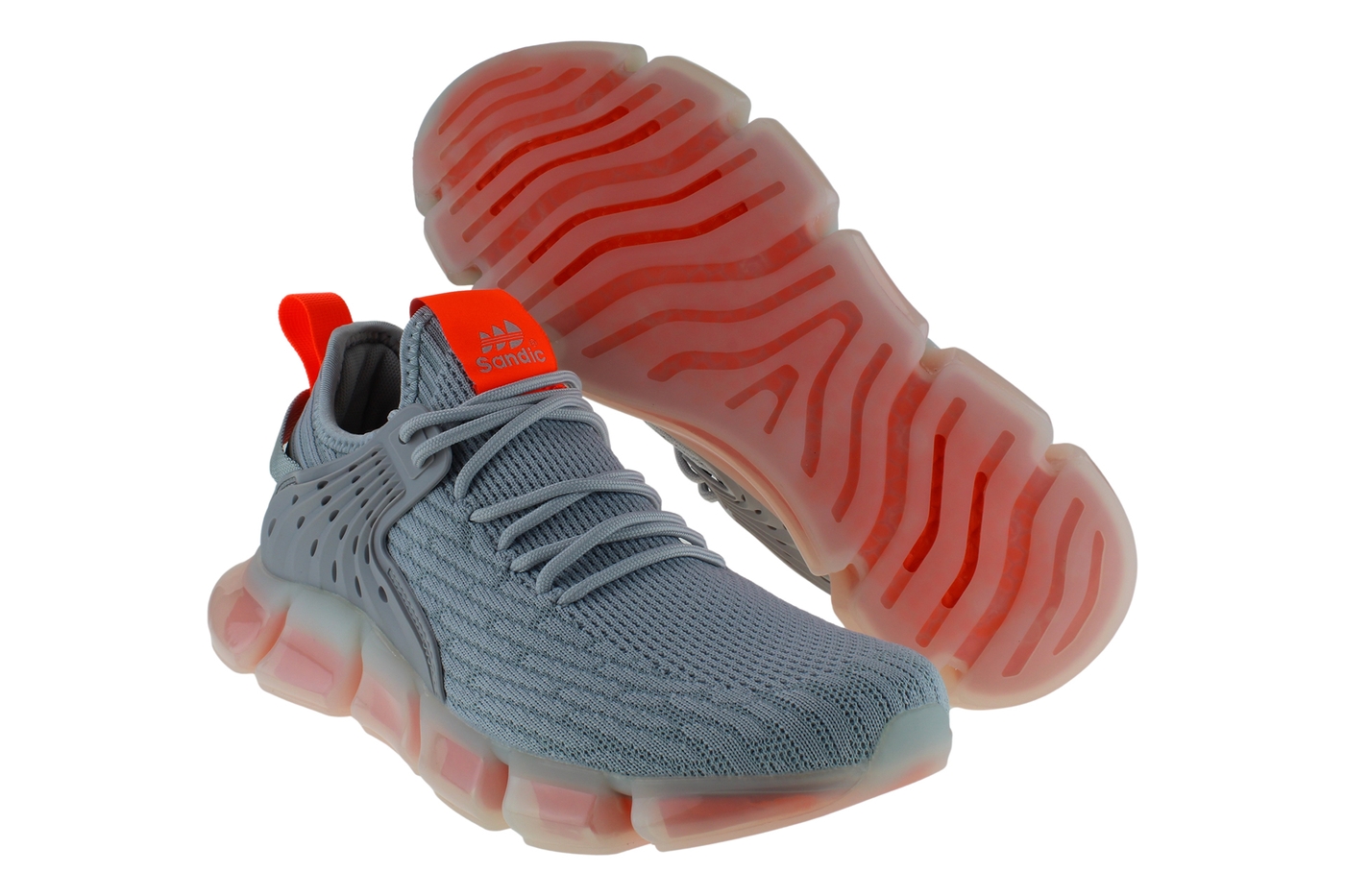 Planets 255 Sneaker für Herren in Grau/Orange – Ansicht 5