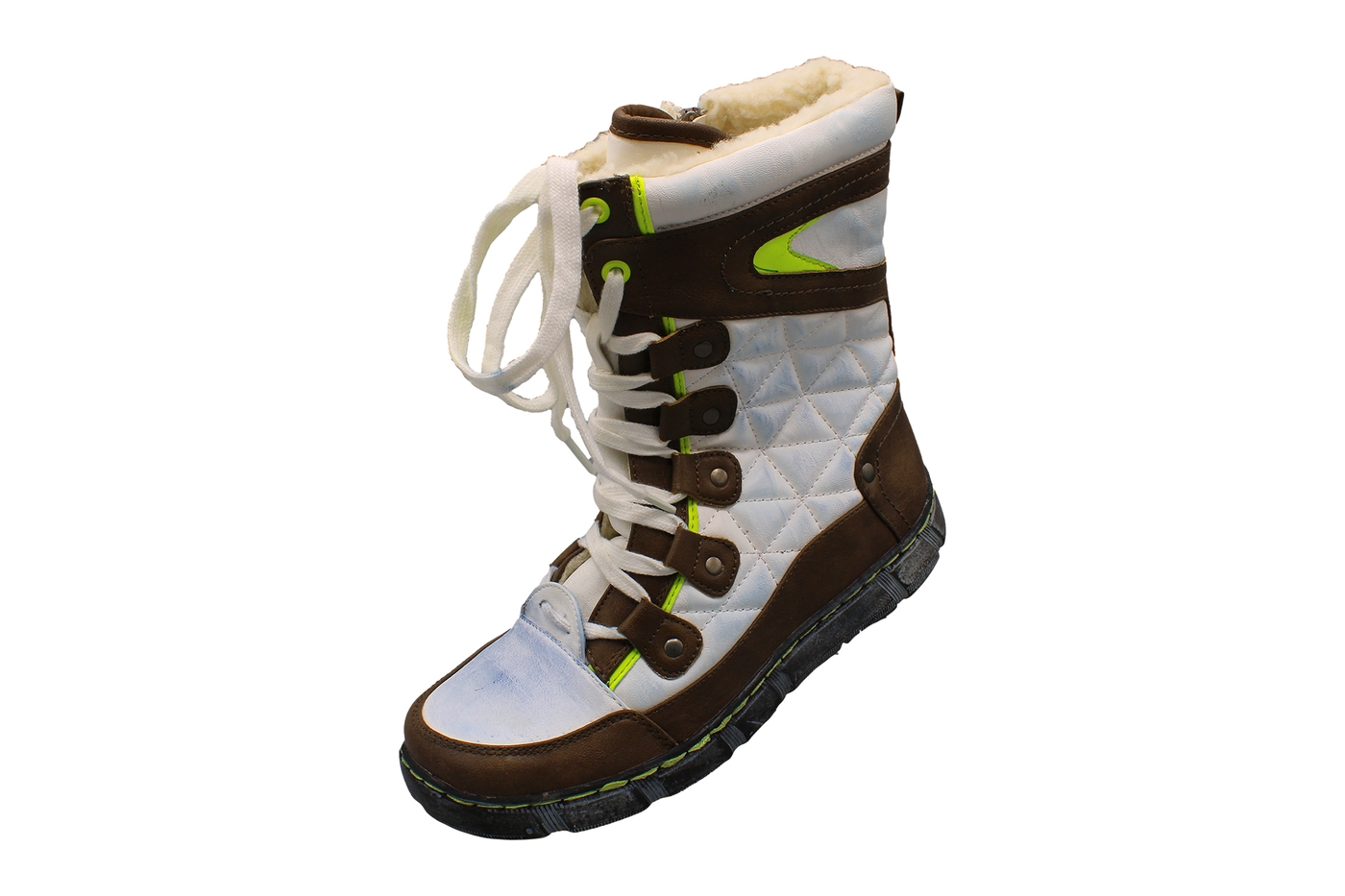 Planets 866 Winterschuh für Damen in Weiß/Braun – Ansicht 1