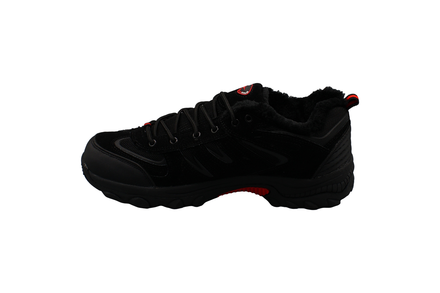 Planets 344 Winterschuh für Herren in Übergröße in Schwarz/Rot – Ansicht 4