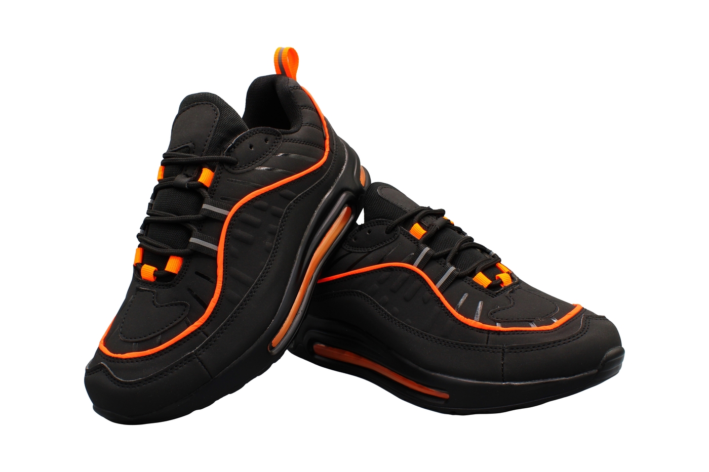 Planets 103 Sneaker für Damen & Herren in Schwarz/Orange – Ansicht 6