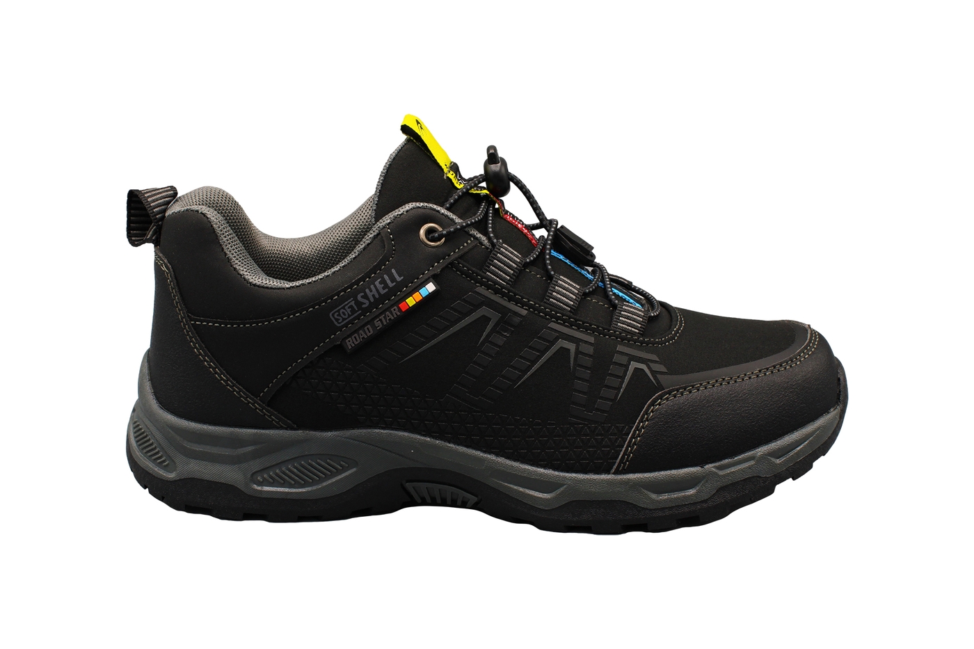Planets 604 Trekking-Sneaker für Damen & Herren in Schwarz/Grau – Ansicht 3