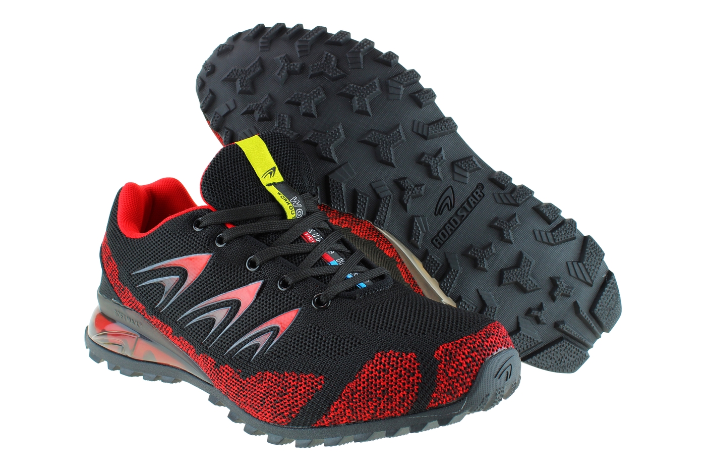 Planets 633 Sneaker für Damen & Herren in Schwarz/Rot – Ansicht 5
