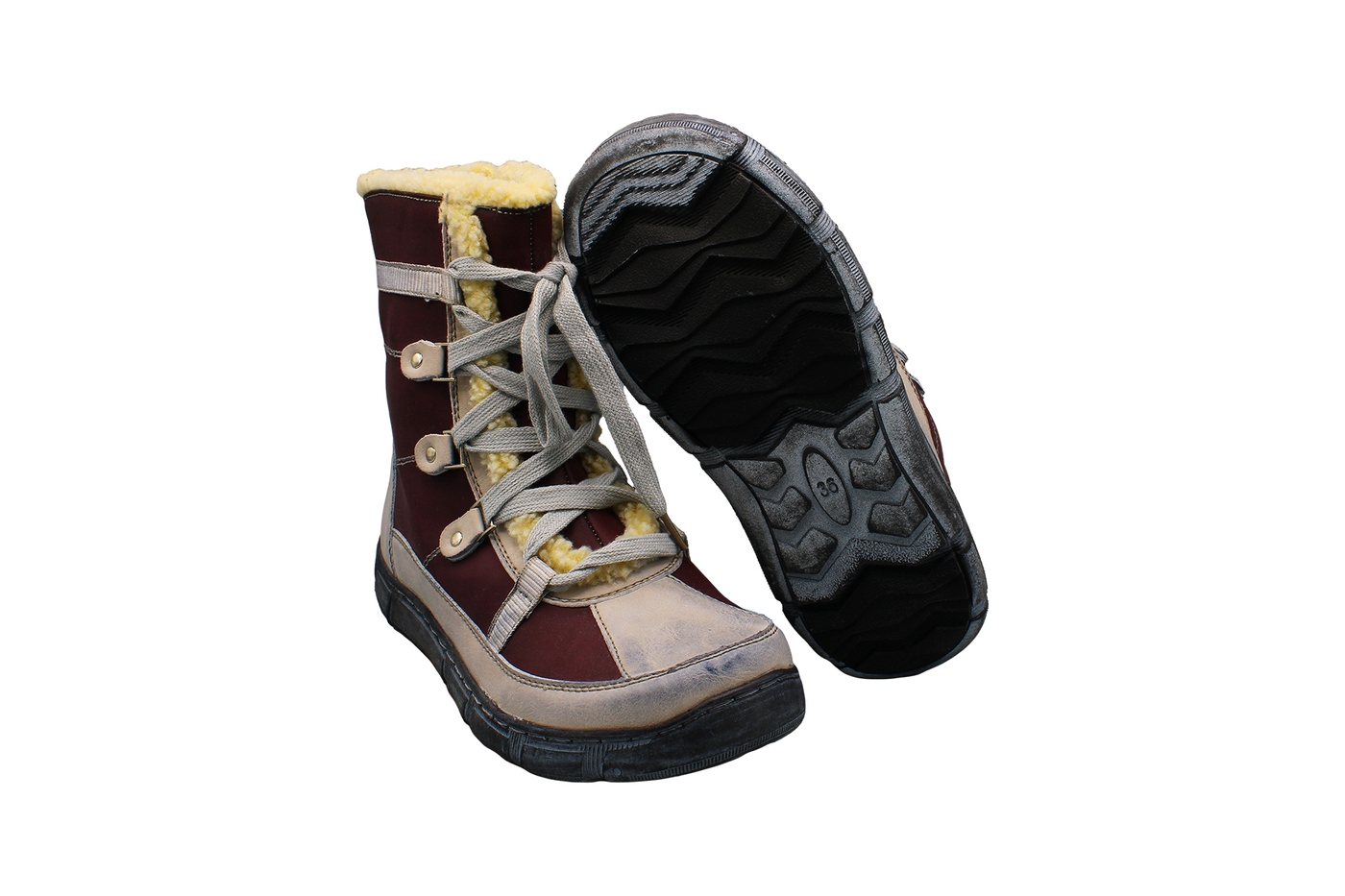 Planets 286 Winterschuh für Damen in Rot – Ansicht 5