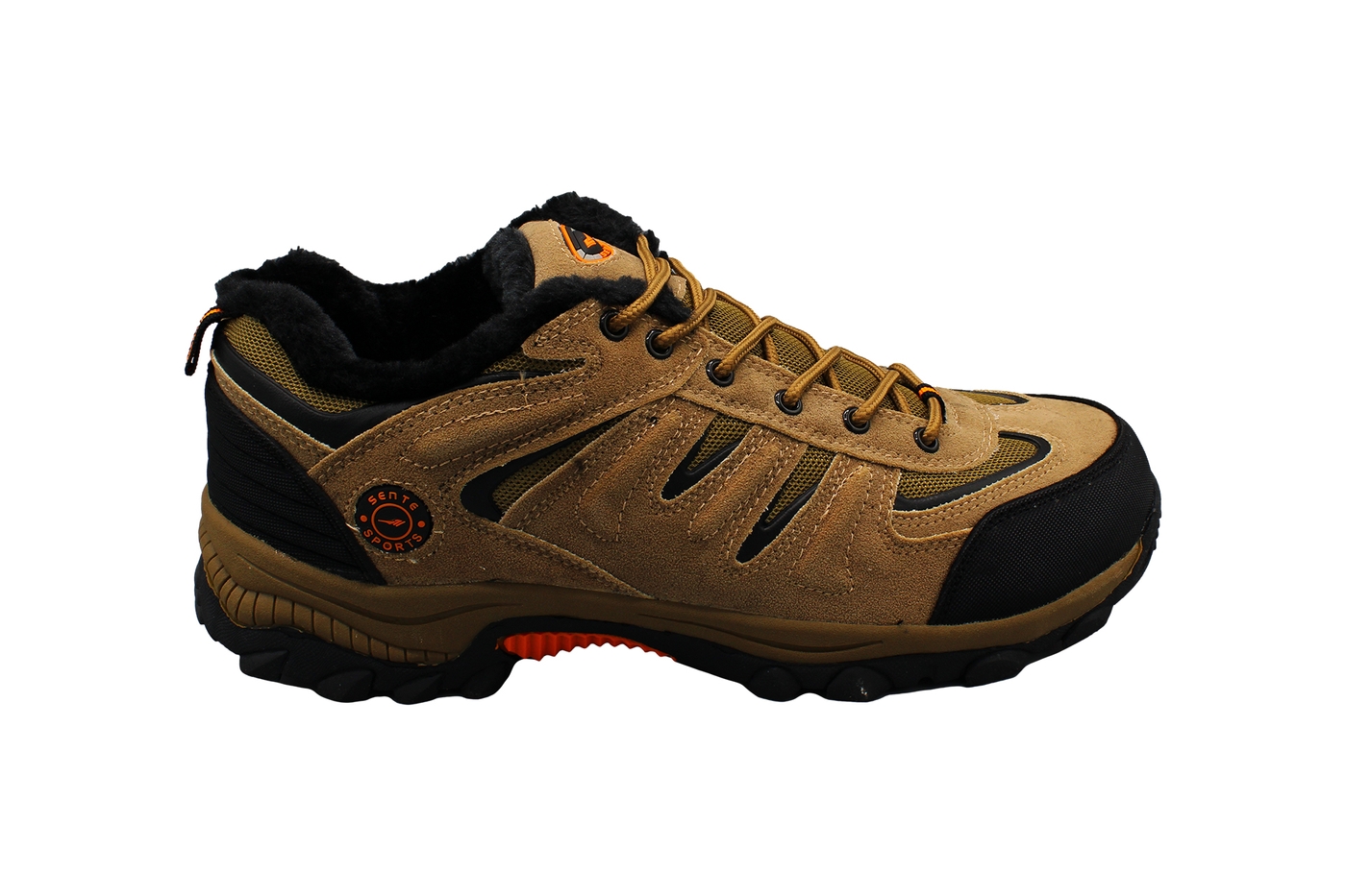 Planets 357 Winterschuh für Herren in Übergröße in Braun/Orange – Ansicht 3