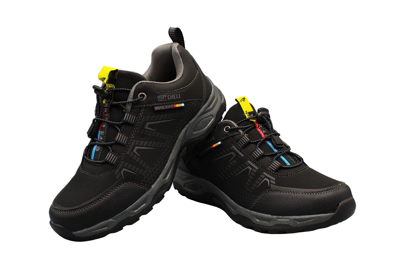 Planets 604 Trekking-Sneaker für Damen & Herren in Schwarz/Grau – Ansicht 6