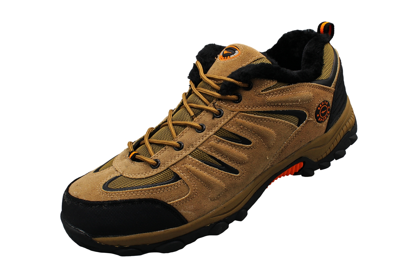 Planets 357 Winterschuh für Herren in Übergröße in Braun/Orange – Ansicht 1
