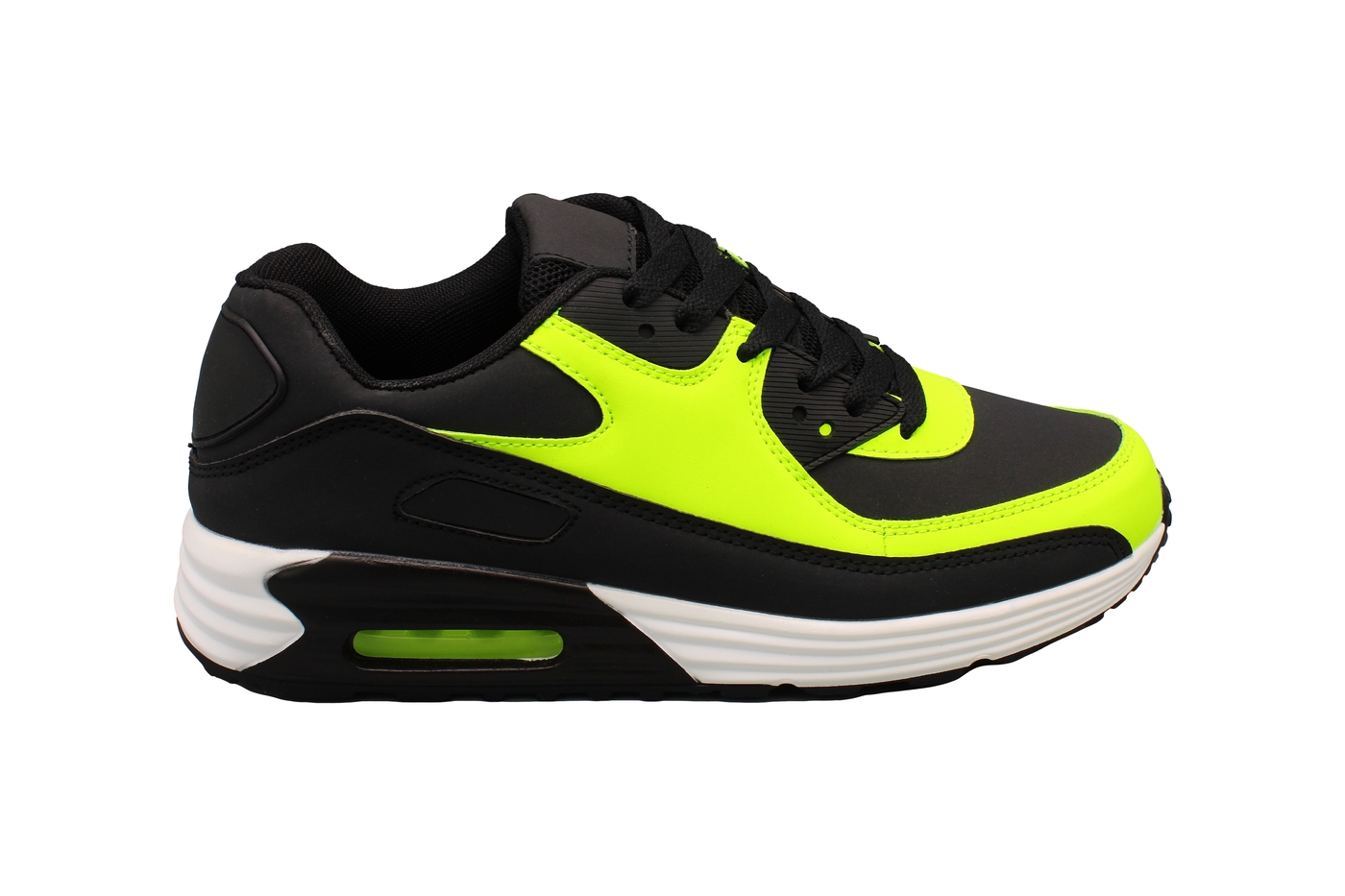 Planets 954 Sneaker für Damen & Herren in Schwarz/Grün – Ansicht 3