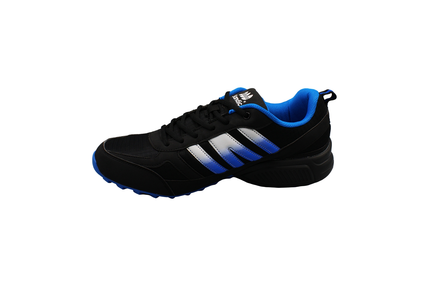 Planets 542 Sneaker für Herren in Übergröße in Schwarz/Blau – Ansicht 4