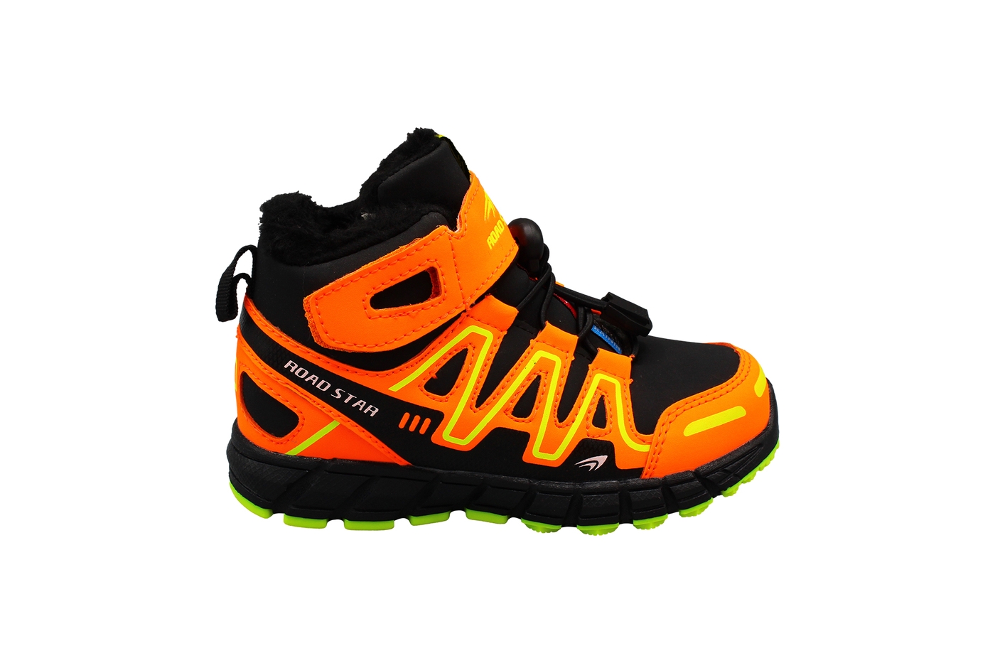 Planets 807 Winterschuh für Kinder in Schwarz/Orange – Ansicht 3