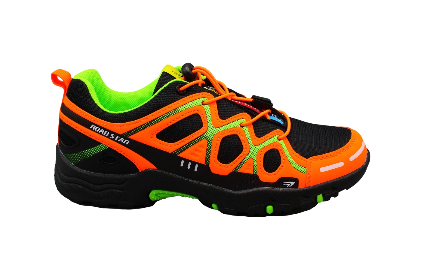 Planets 602 Sneaker für Damen & Herren in Schwarz/Orange – Ansicht 3