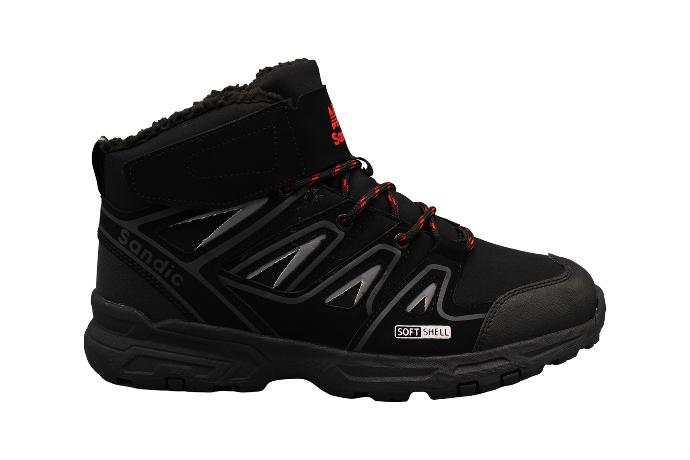 Planets 973 Winterschuh für Damen & Herren in Schwarz/Rot – Ansicht 3
