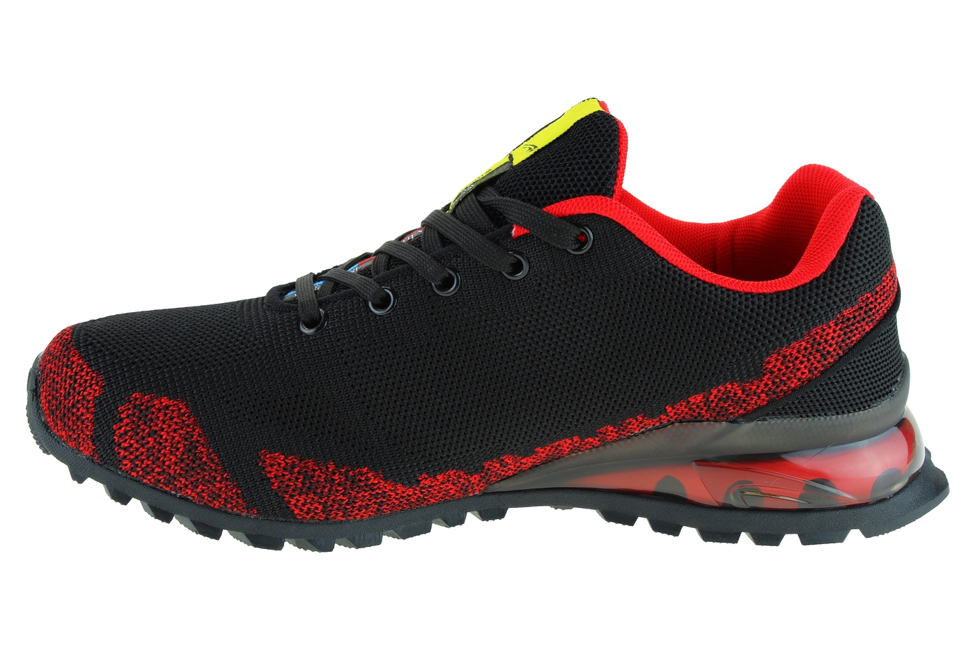 Planets 633 Sneaker für Damen & Herren in Schwarz/Rot – Ansicht 4