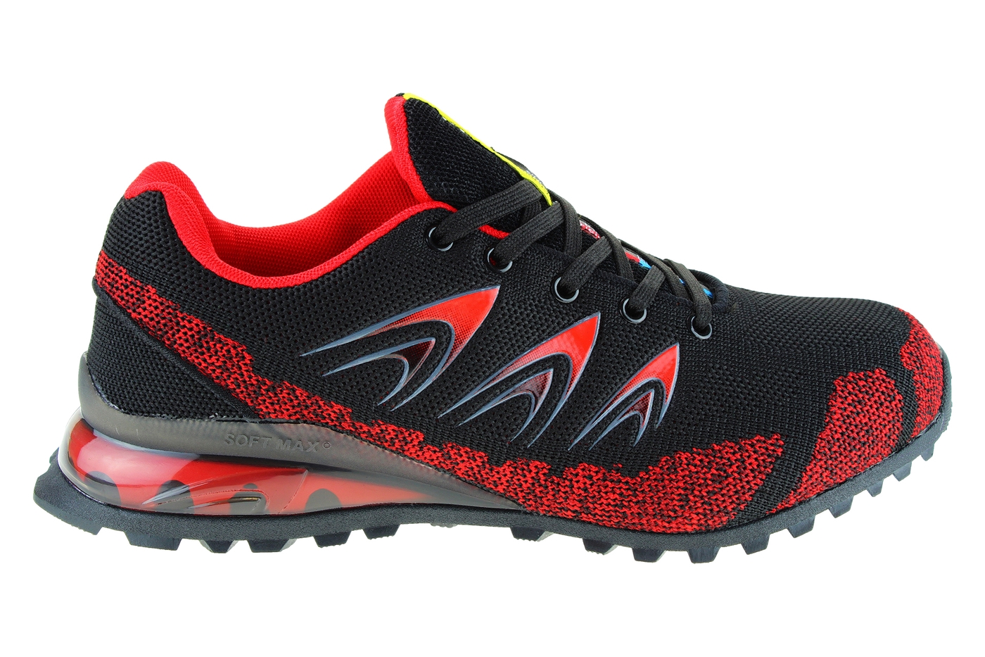Planets 633 Sneaker für Damen & Herren in Schwarz/Rot – Ansicht 3