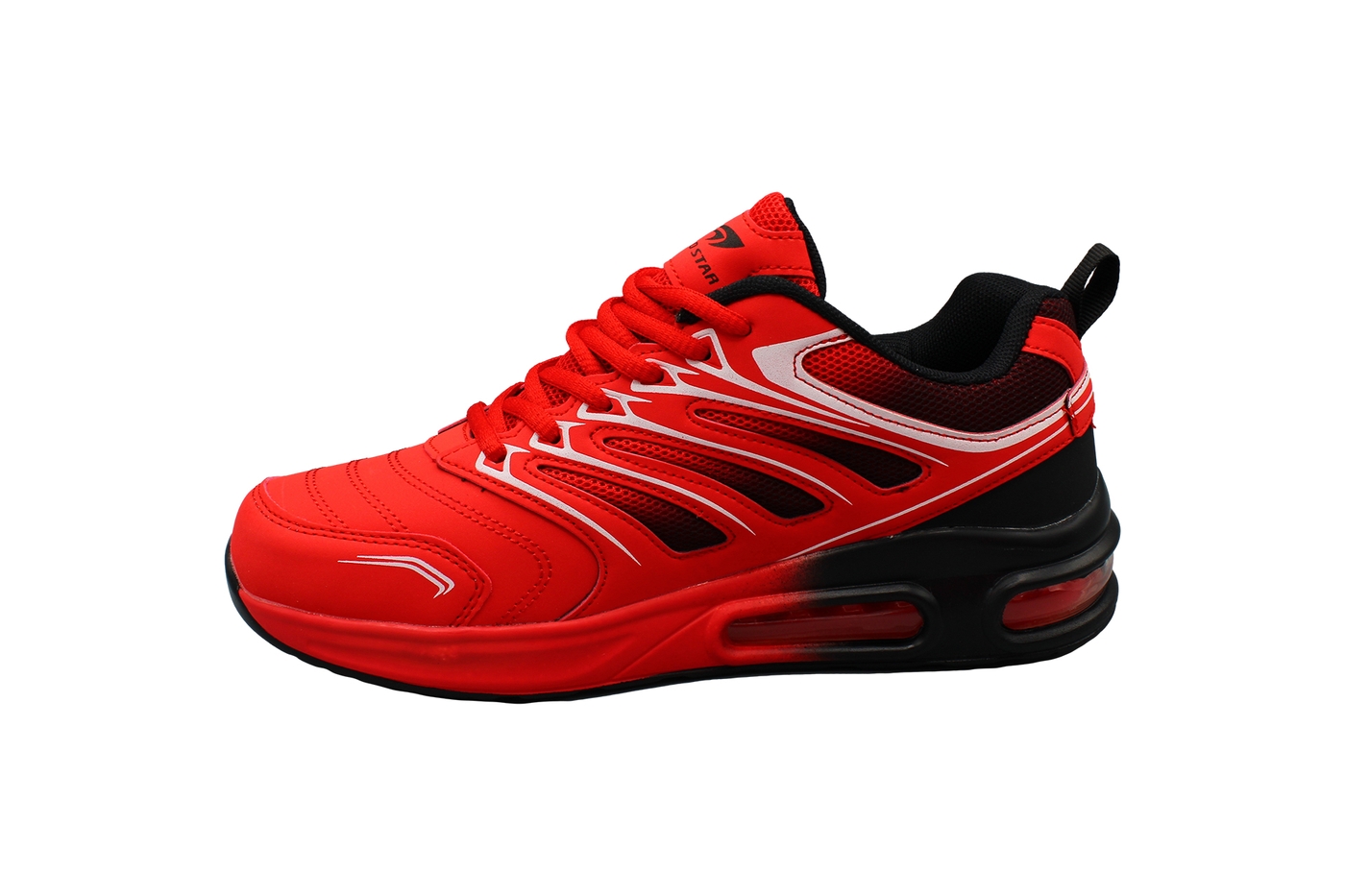 Planets 894 Sneaker für Damen & Herren in Rot/Schwarz – Ansicht 4