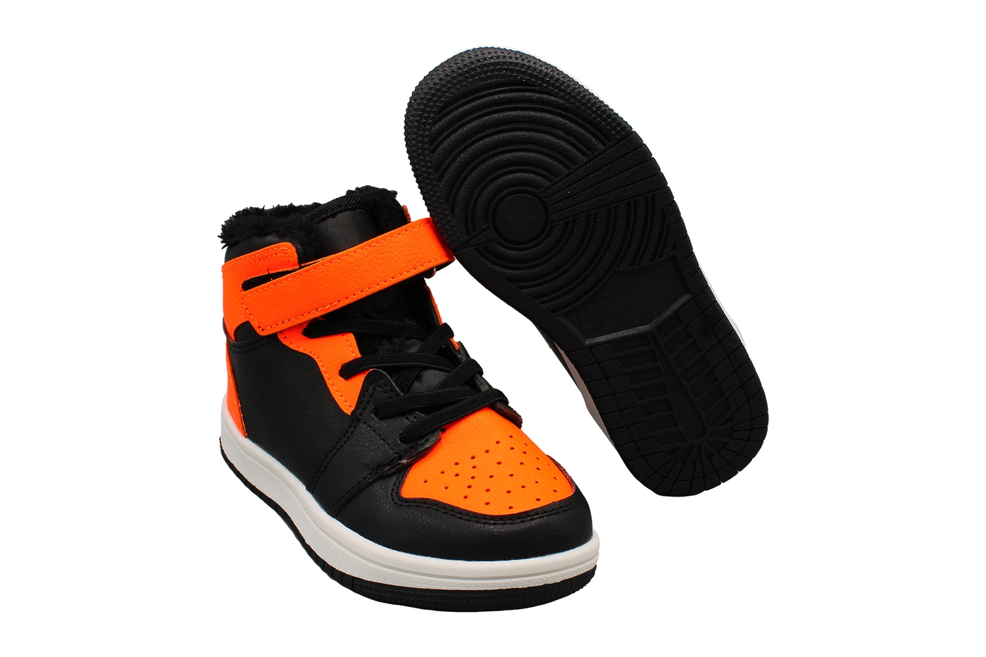 Planets 146 Winterschuh für Kinder in Schwarz/Orange – Ansicht 5