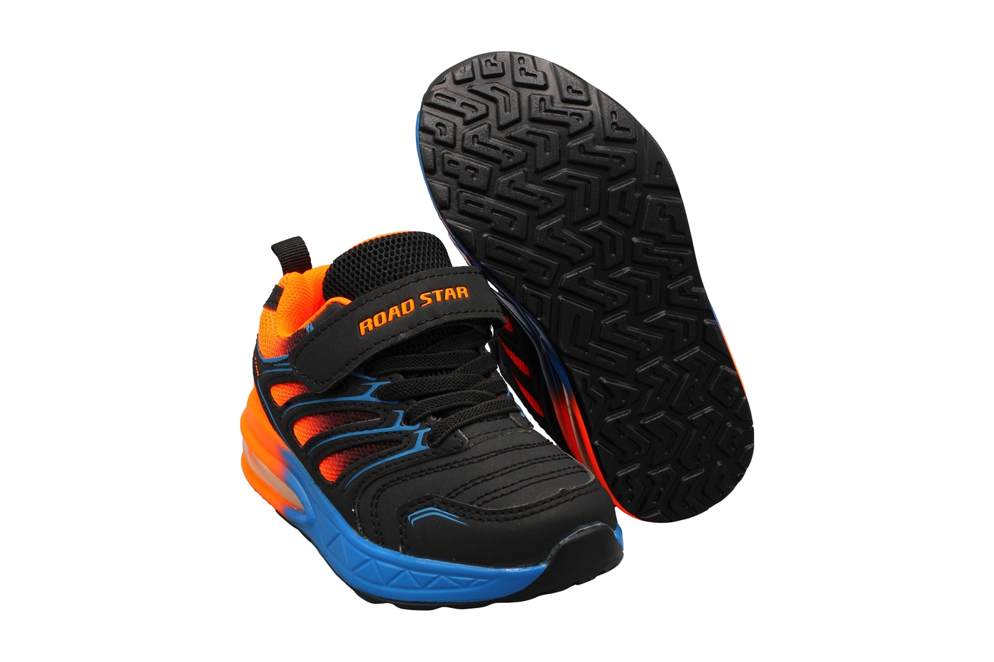 Planets 502 Sneaker für Kinder in Schwarz/Orange – Ansicht 5