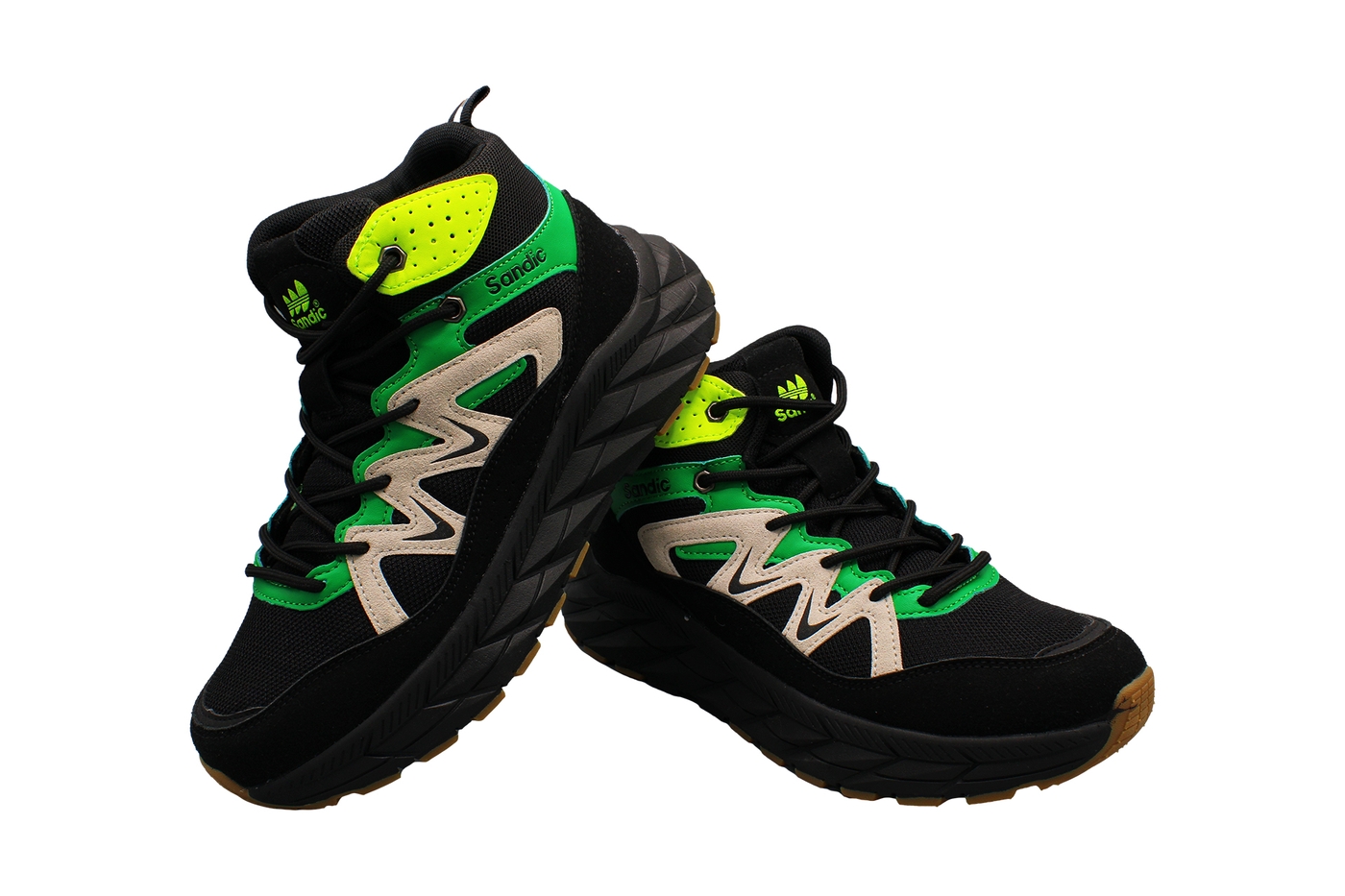 Planets 449 Sneaker für Damen & Herren in Schwarz/Grün – Ansicht 6
