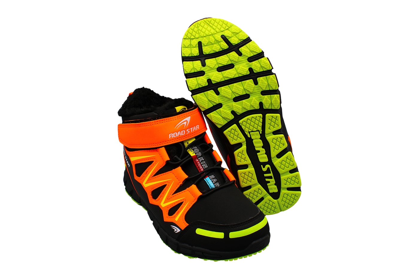 Planets 219 Winterschuh für Damen & Herren in Schwarz/Orange – Ansicht 5