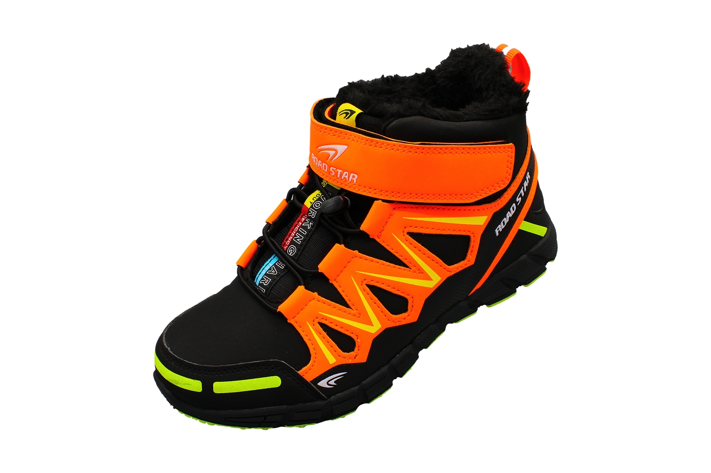 Planets 219 Winterschuh für Damen & Herren in Schwarz/Orange – Ansicht 1