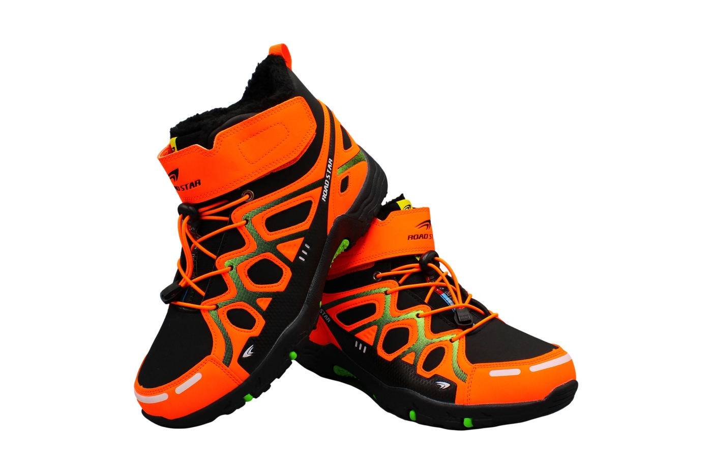 Planets 986 Winterschuh für Damen & Herren in Schwarz/Orange – Ansicht 6