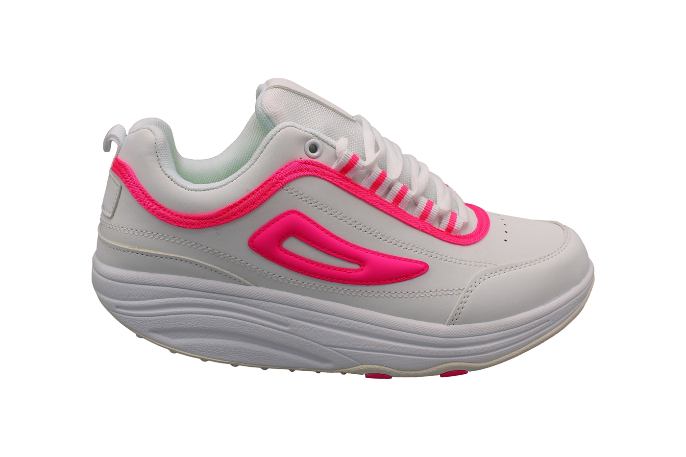 Planets 302 Gesundheitsschuh für Damen in Weiß/Pink – Ansicht 3