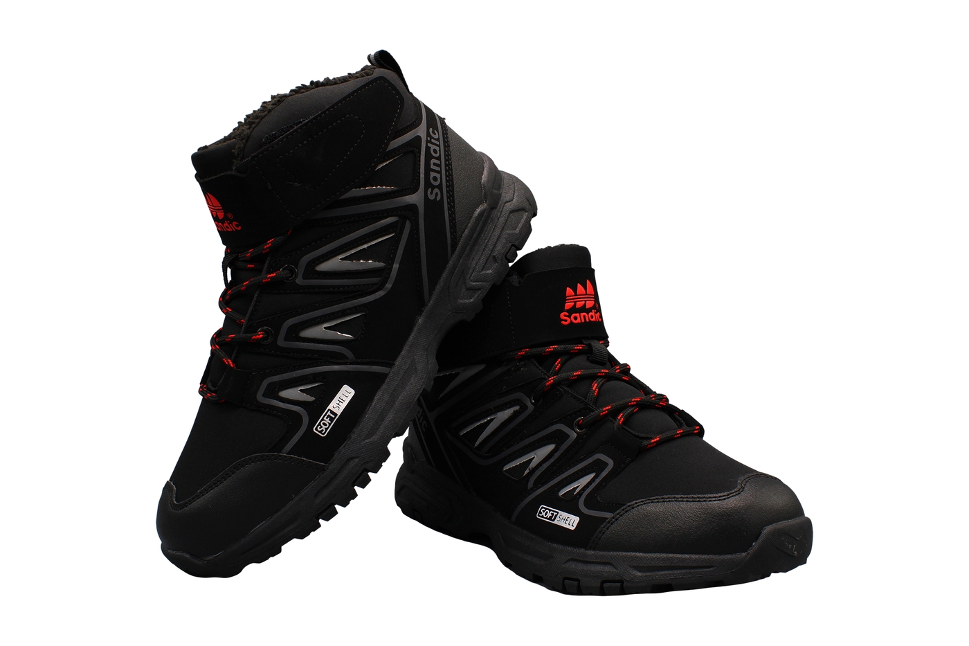 Planets 973 Winterschuh für Damen & Herren in Schwarz/Rot – Ansicht 6