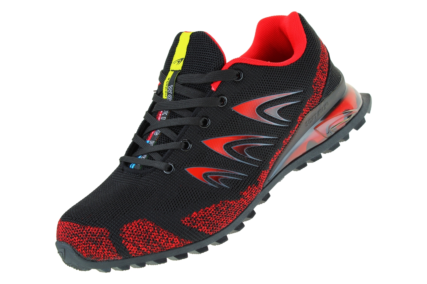 Planets 633 Sneaker für Damen & Herren in Schwarz/Rot – Ansicht 1