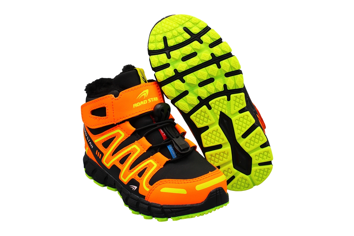 Planets 807 Winterschuh für Kinder in Schwarz/Orange – Ansicht 5