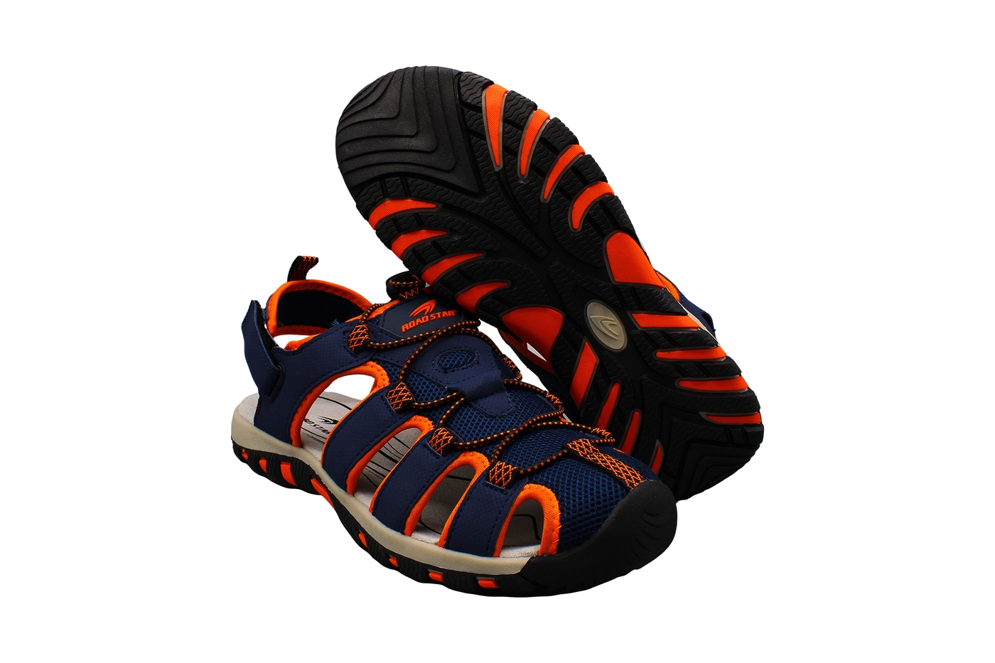 Planets 549 Sandalen für Herren in Blau/Orange – Ansicht 5