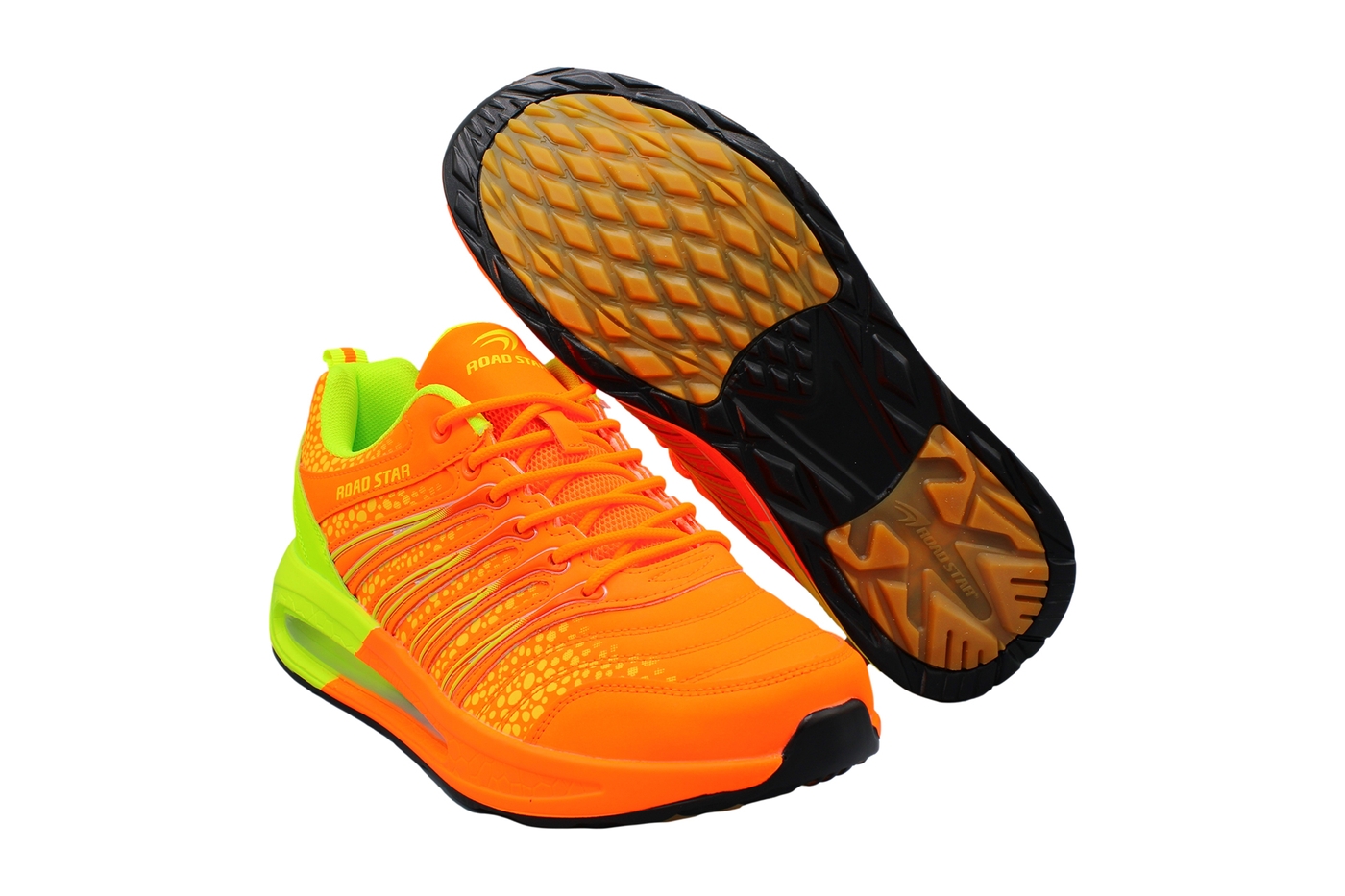 Planets 005 Sneaker für Damen & Herren in Orange/Grün – Ansicht 7