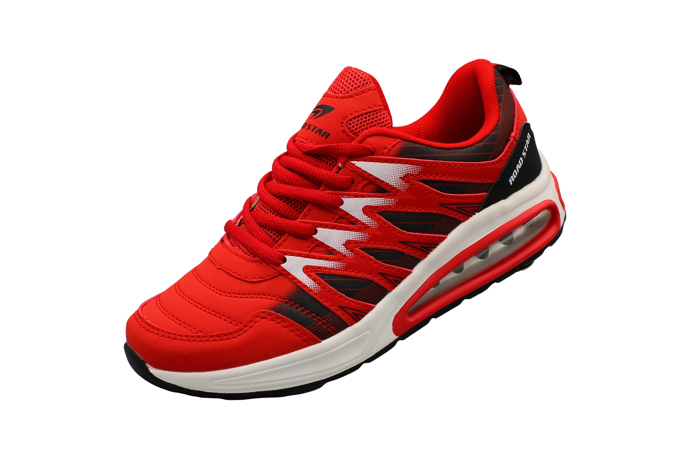 Planets 610 Sneaker für Damen & Herren in Schwarz/Rot – Ansicht 1