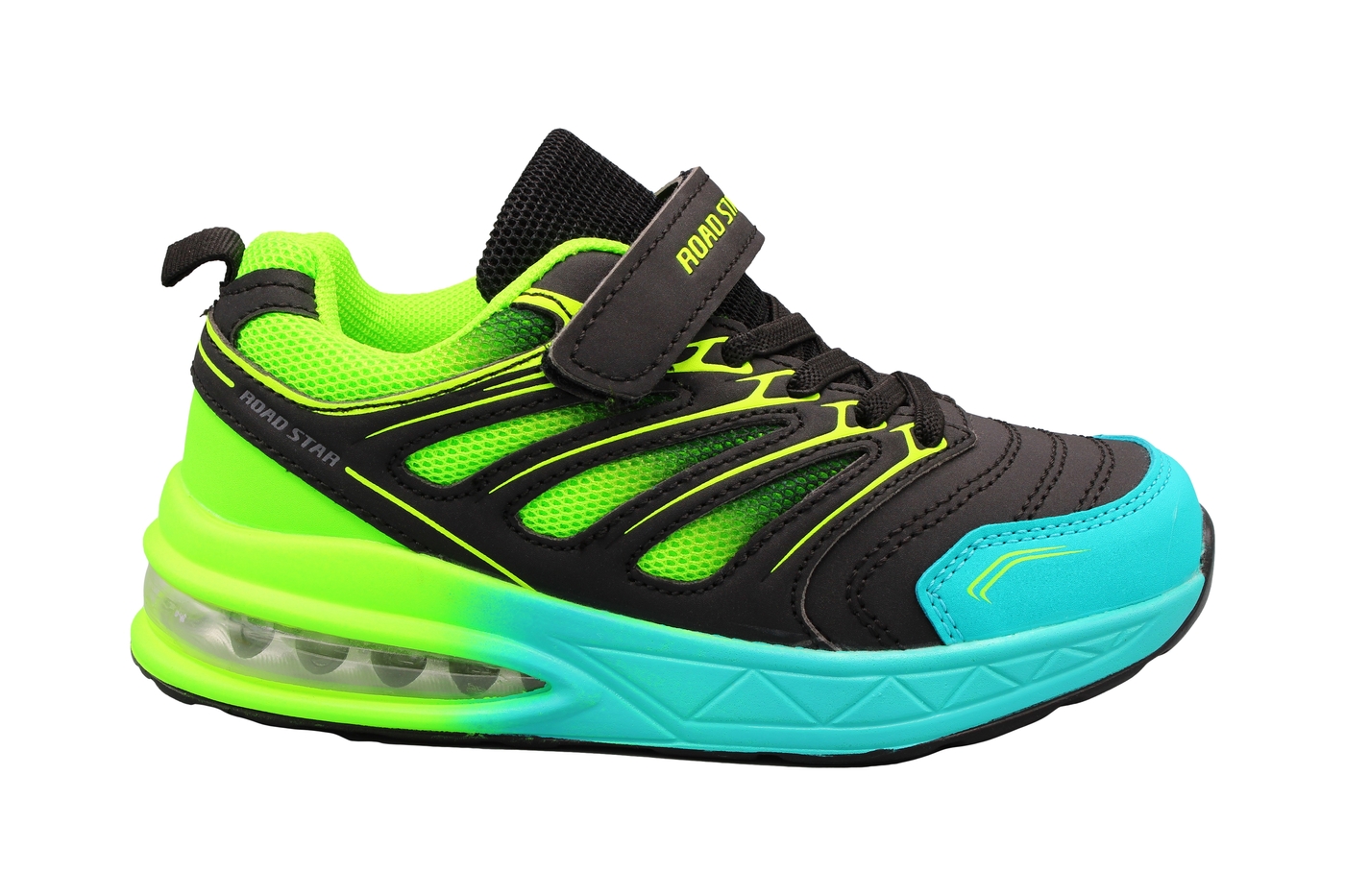 Planets 300 Sneaker für Kinder in Schwarz/Grün – Ansicht 3