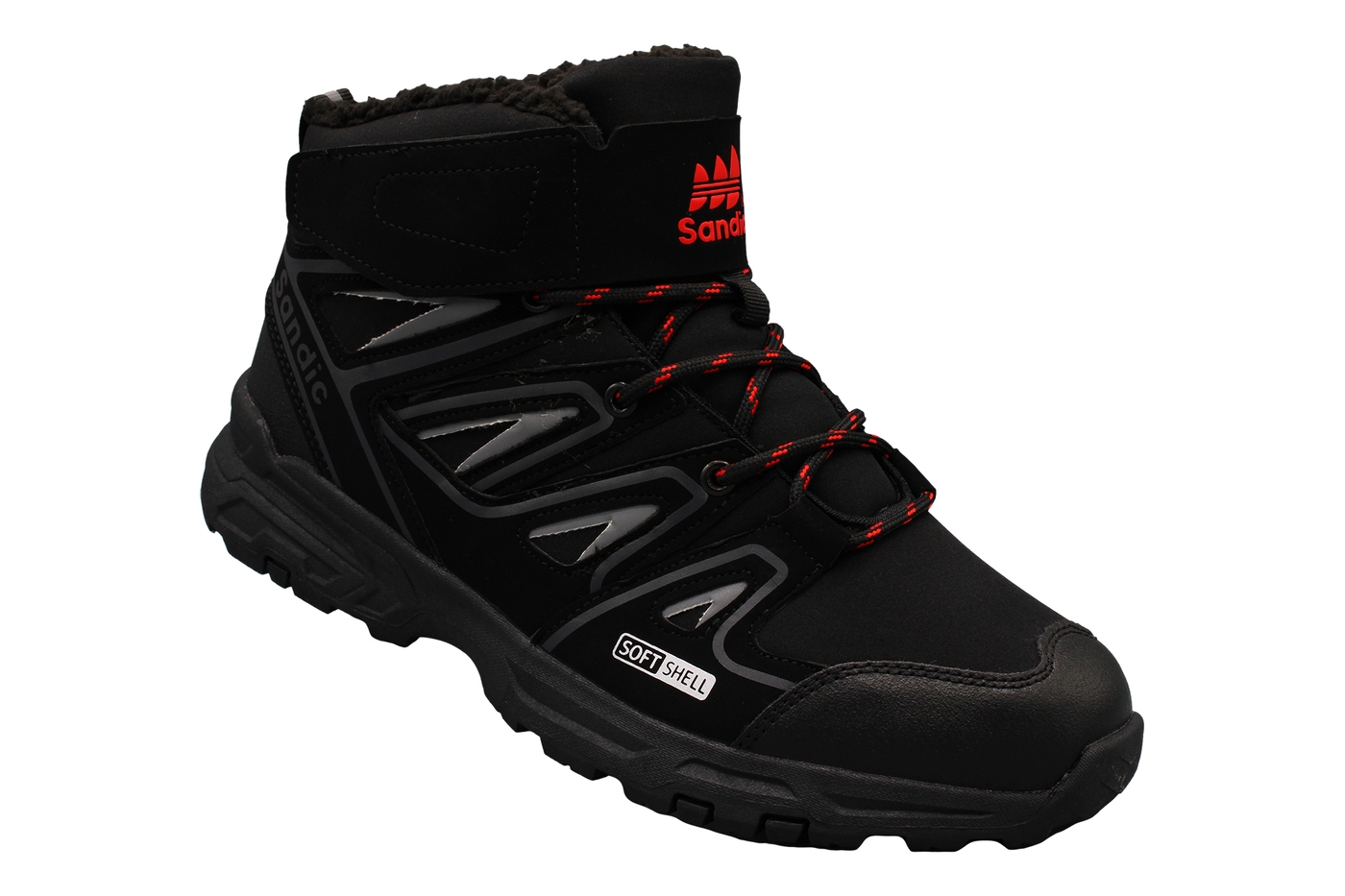 Planets 973 Winterschuh für Damen & Herren in Schwarz/Rot – Ansicht 2