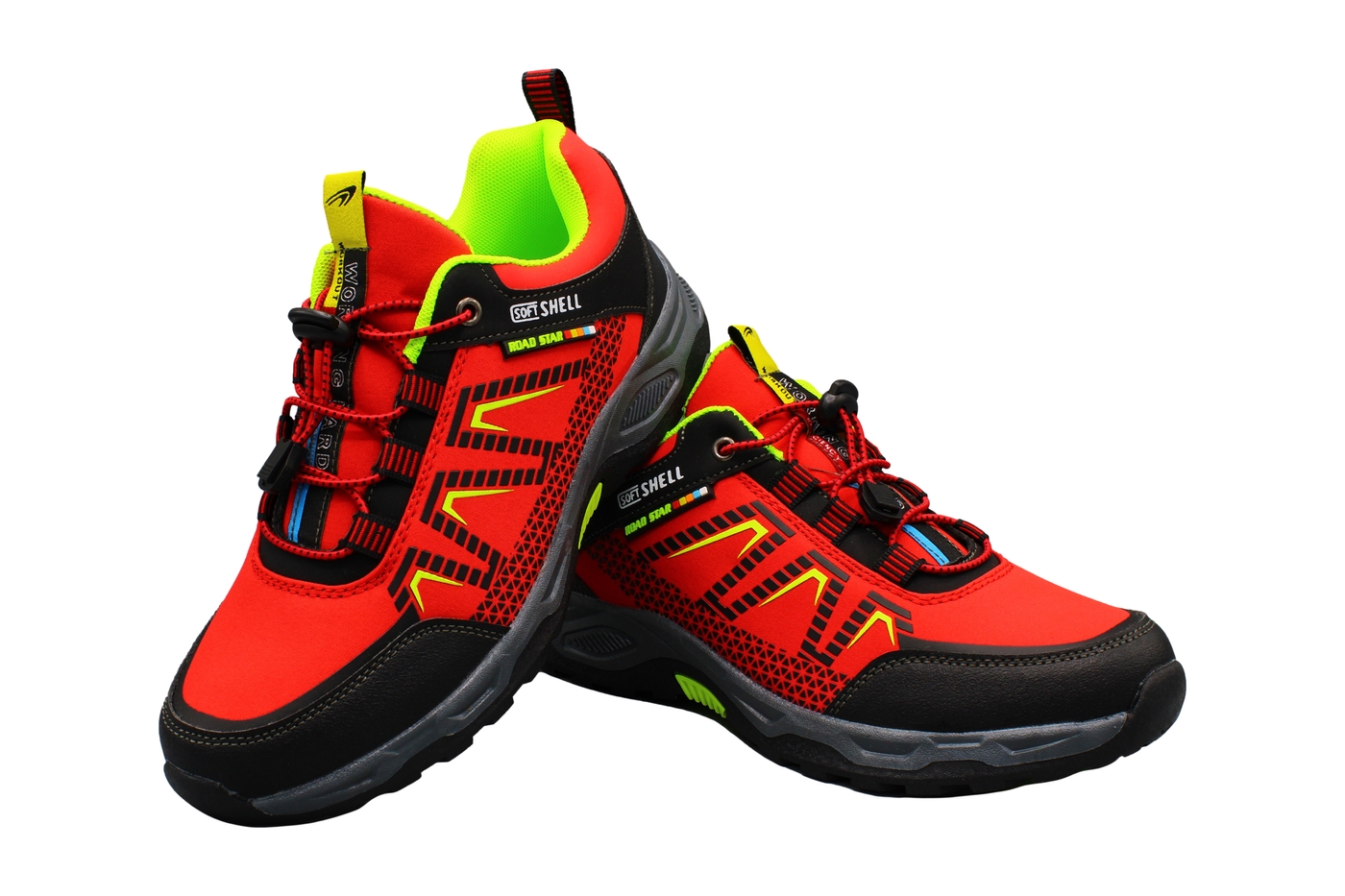 Planets 615 Trekking-Sneaker für Damen & Herren in Rot/Schwarz – Ansicht 6