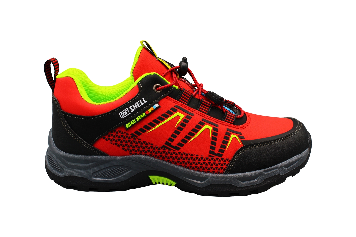 Planets 615 Trekking-Sneaker für Damen & Herren in Rot/Schwarz – Ansicht 3