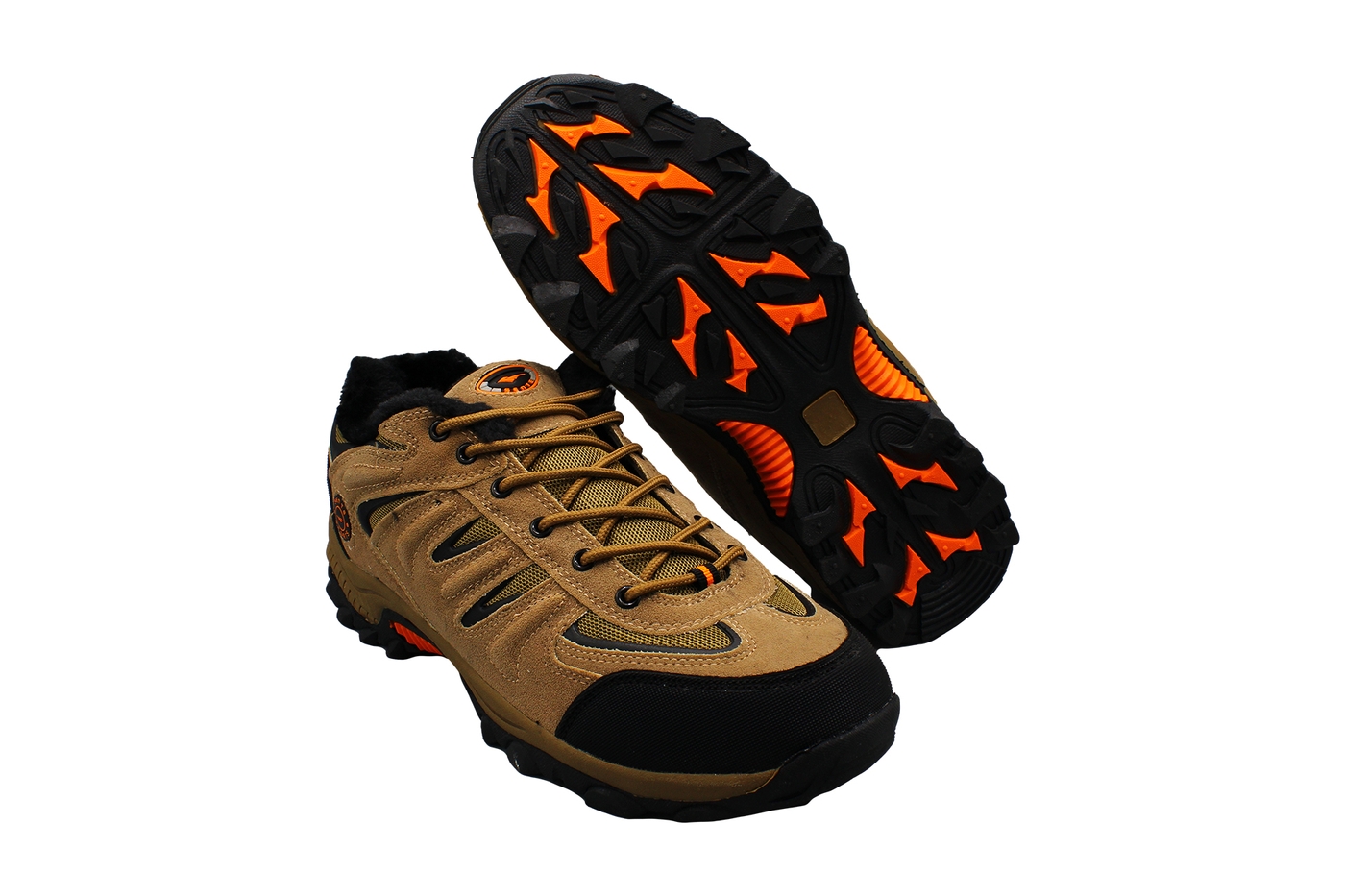 Planets 357 Winterschuh für Herren in Übergröße in Braun/Orange – Ansicht 5