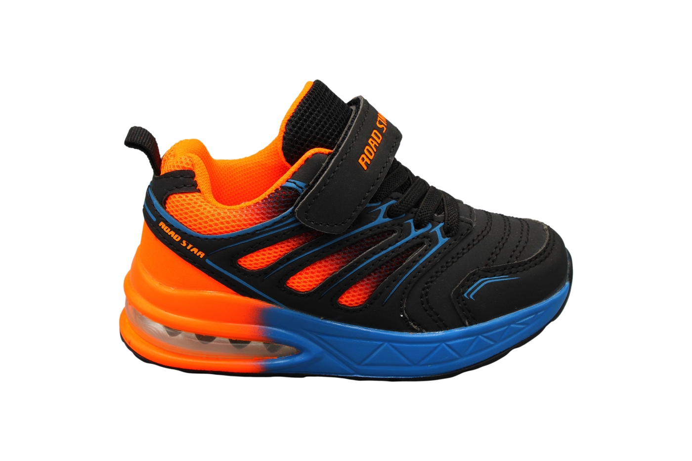 Planets 502 Sneaker für Kinder in Schwarz/Orange – Ansicht 3