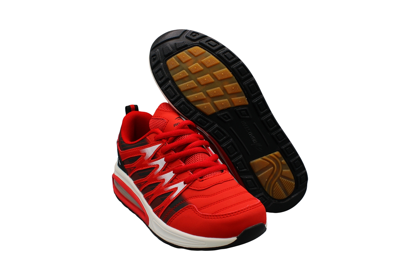 Planets 610 Sneaker für Damen & Herren in Schwarz/Rot – Ansicht 5