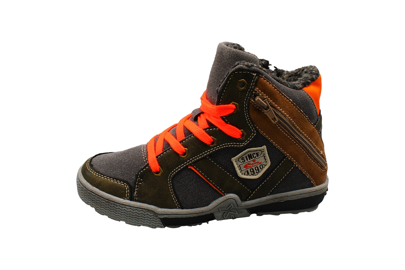 Planets 457 Winterschuh für Kinder in Grau/Grün – Ansicht 3