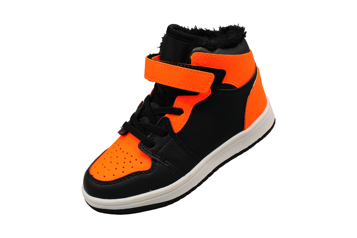 Planets 146 Winterschuh für Kinder in Schwarz/Orange – Ansicht 1