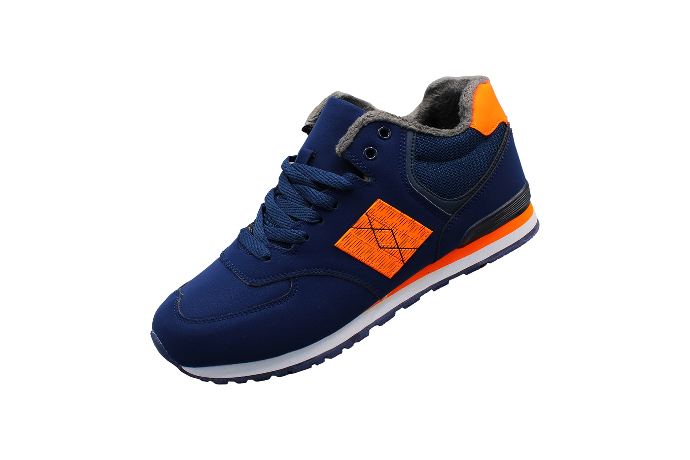 Planets 035 Wintersneaker für Damen & Herren in Blau/Orange – Ansicht 1