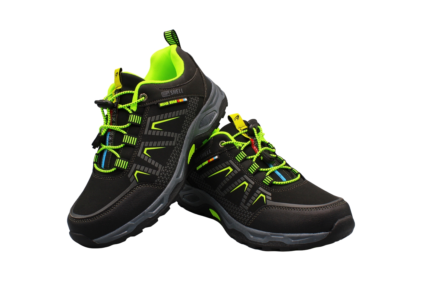 Planets 617 Trekking-Sneaker für Damen & Herren in Schwarz/Grün – Ansicht 6