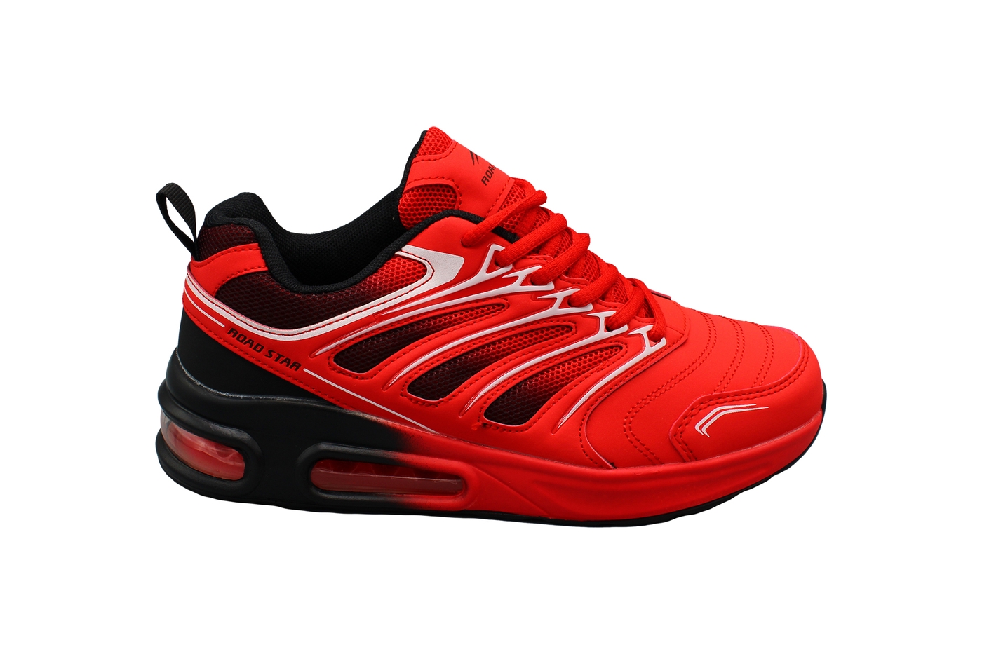 Planets 894 Sneaker für Damen & Herren in Rot/Schwarz – Ansicht 3