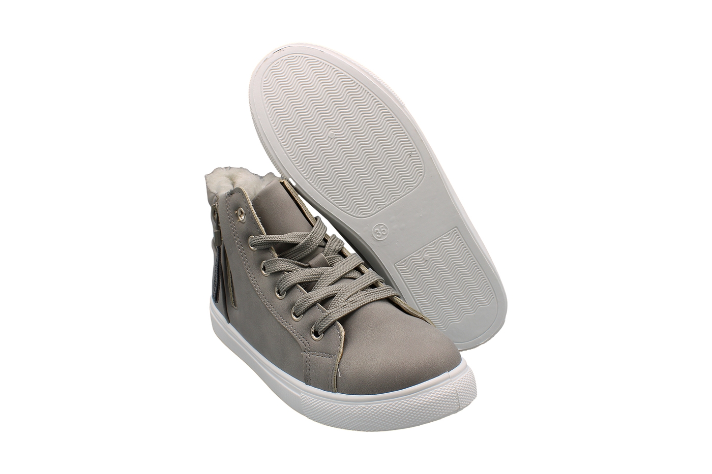 Planets 046 Winterschuh für Kinder in Grau – Ansicht 7
