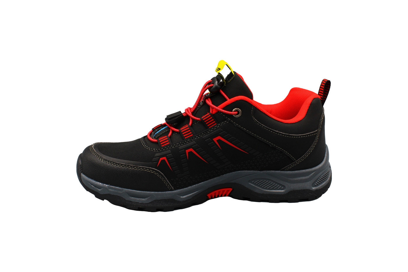 Planets 624 Trekking-Sneaker für Damen & Herren in Schwarz/Rot – Ansicht 4