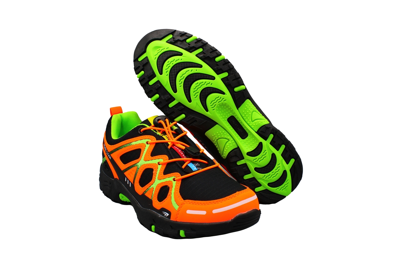 Planets 602 Sneaker für Damen & Herren in Schwarz/Orange – Ansicht 5