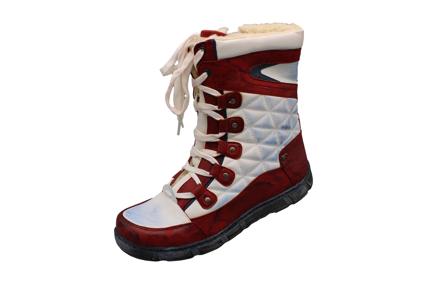Planets 050 Winterschuh für Damen in Rot/Weiß – Ansicht 1
