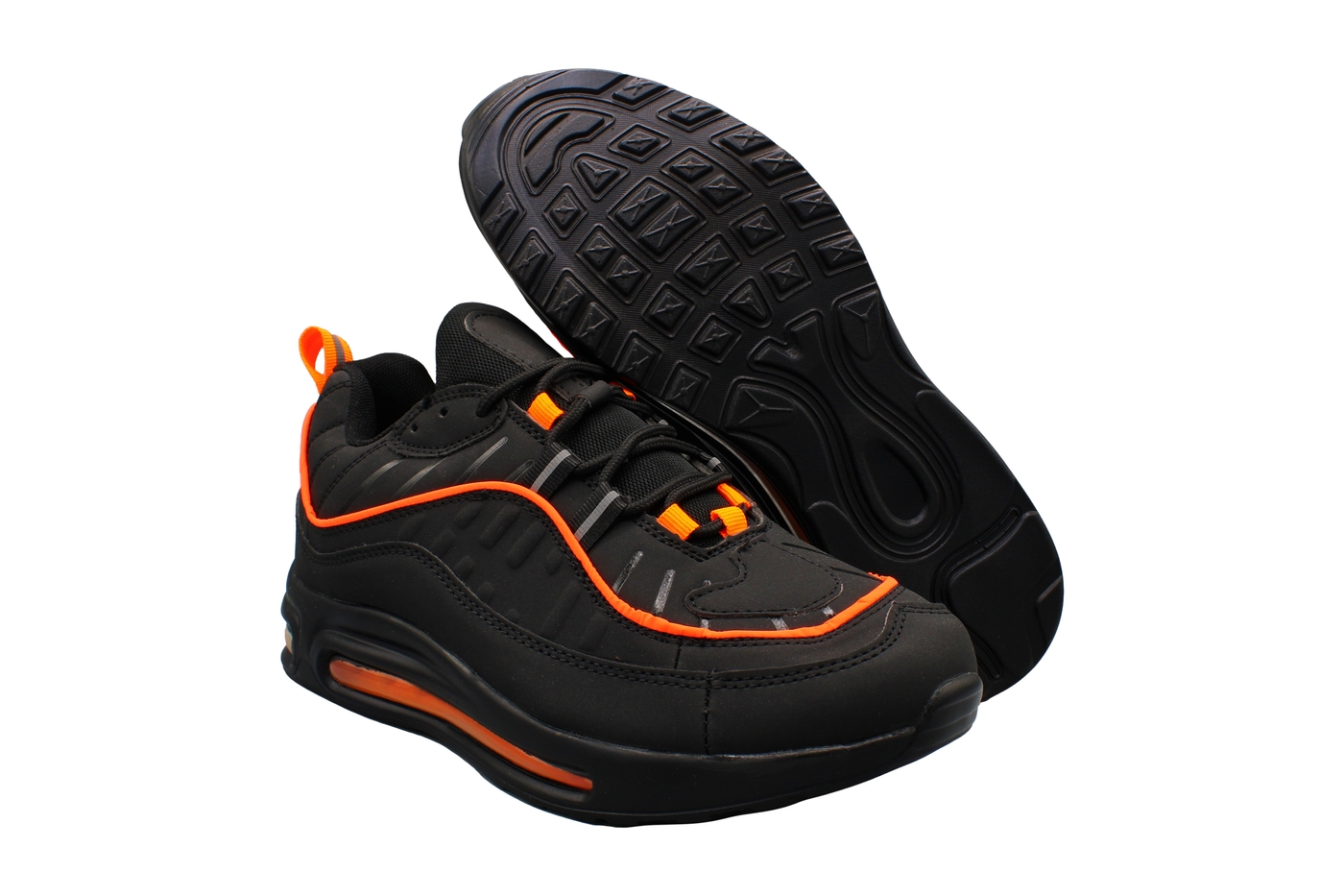 Planets 103 Sneaker für Damen & Herren in Schwarz/Orange – Ansicht 5