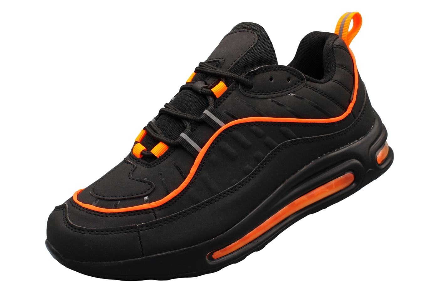 Planets 103 Sneaker für Damen & Herren in Schwarz/Orange – Ansicht 1