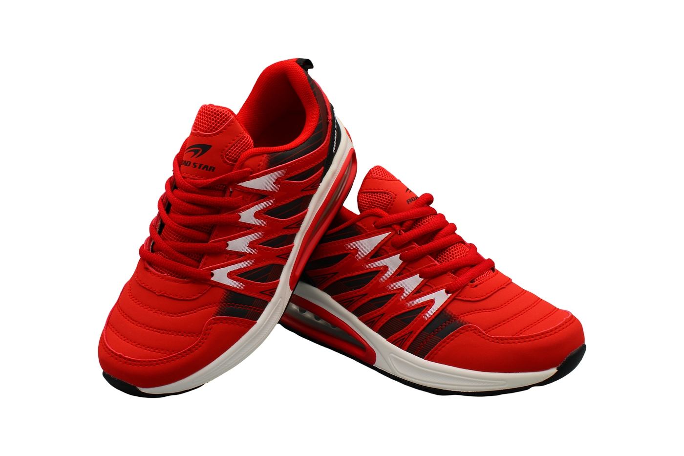 Planets 610 Sneaker für Damen & Herren in Schwarz/Rot – Ansicht 6
